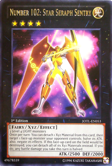 Number 102: Star Seraph Sentry [JOTL-EN053] Rare | Devastation Store