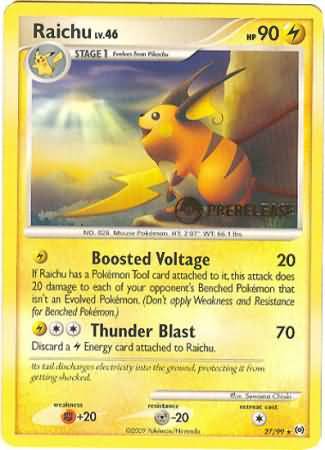 Raichu (27/99) (Prerelease Promo) [Nintendo: Black Star Promos] | Devastation Store