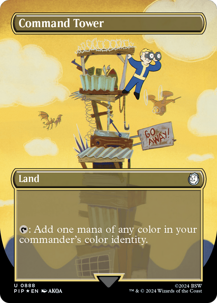 Command Tower (Borderless) (Surge Foil) [Fallout] | Devastation Store