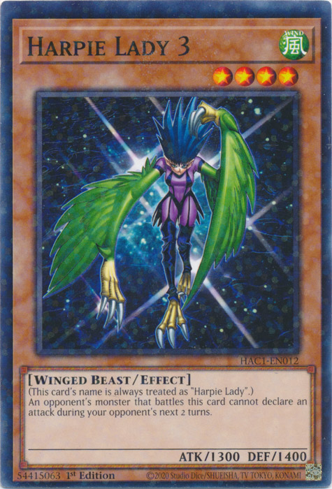 Harpie Lady 3 (Duel Terminal) [HAC1-EN012] Common | Devastation Store