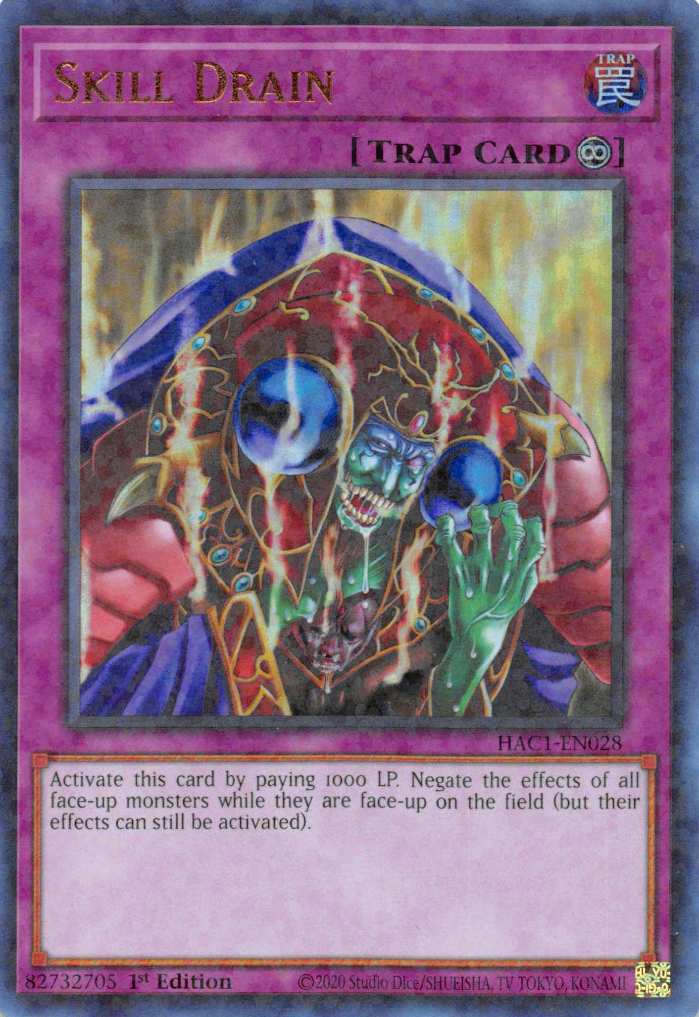 Skill Drain (Duel Terminal) [HAC1-EN028] Parallel Rare | Devastation Store