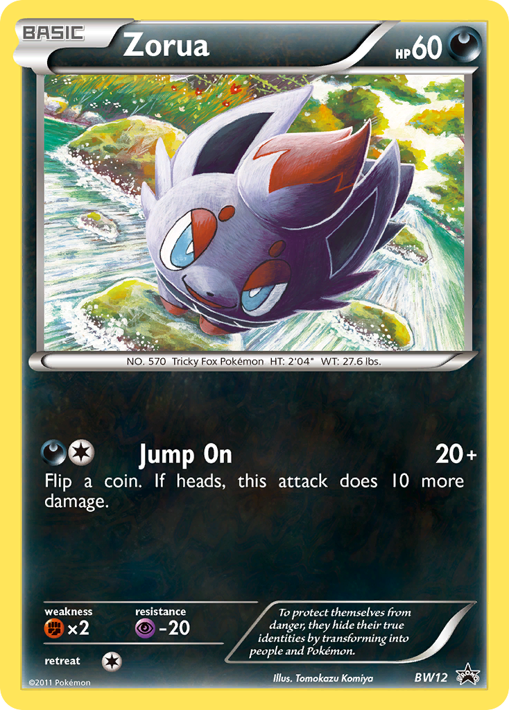 Zorua (BW12) [Black & White: Black Star Promos] | Devastation Store