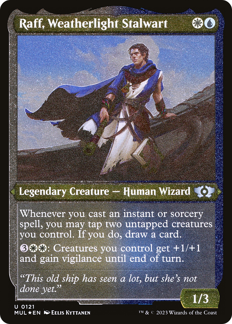 Raff, Weatherlight Stalwart (Foil Etched) [Multiverse Legends] | Devastation Store