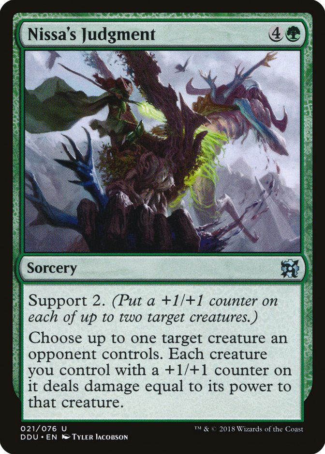 Nissa's Judgment [Duel Decks: Elves vs. Inventors] | Devastation Store