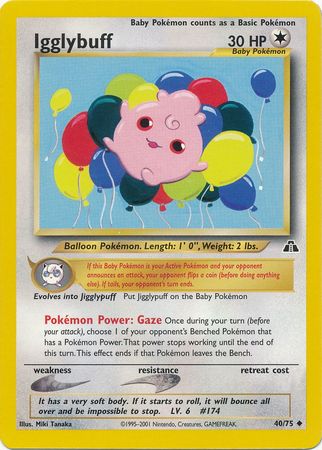 Igglybuff (40/75) [Neo Discovery Unlimited] | Devastation Store