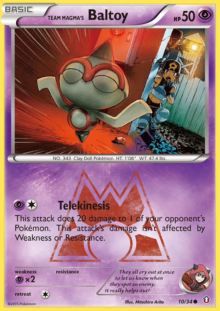 Team Magma's Baltoy (10/34) [XY: Double Crisis] | Devastation Store