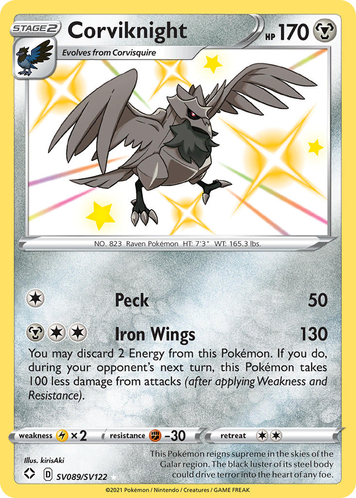 Corviknight (SV089/SV122) [Sword & Shield: Shining Fates] | Devastation Store
