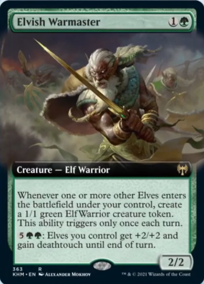 Elvish Warmaster (Extended Art) [Kaldheim] | Devastation Store