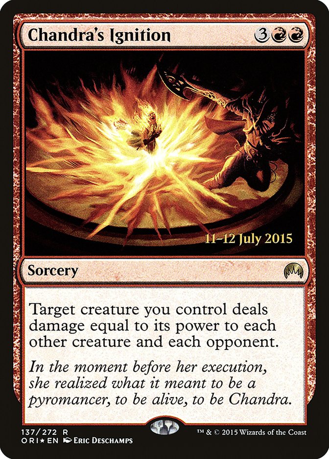 Chandra's Ignition [Magic Origins Prerelease Promos] - Devastation Store | Devastation Store