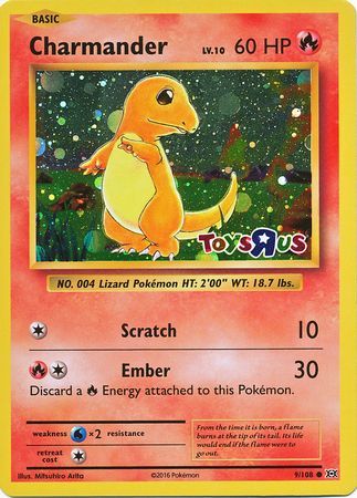 Charmander (9/108) (Toys R Us Promo) [XY: Evolutions] | Devastation Store