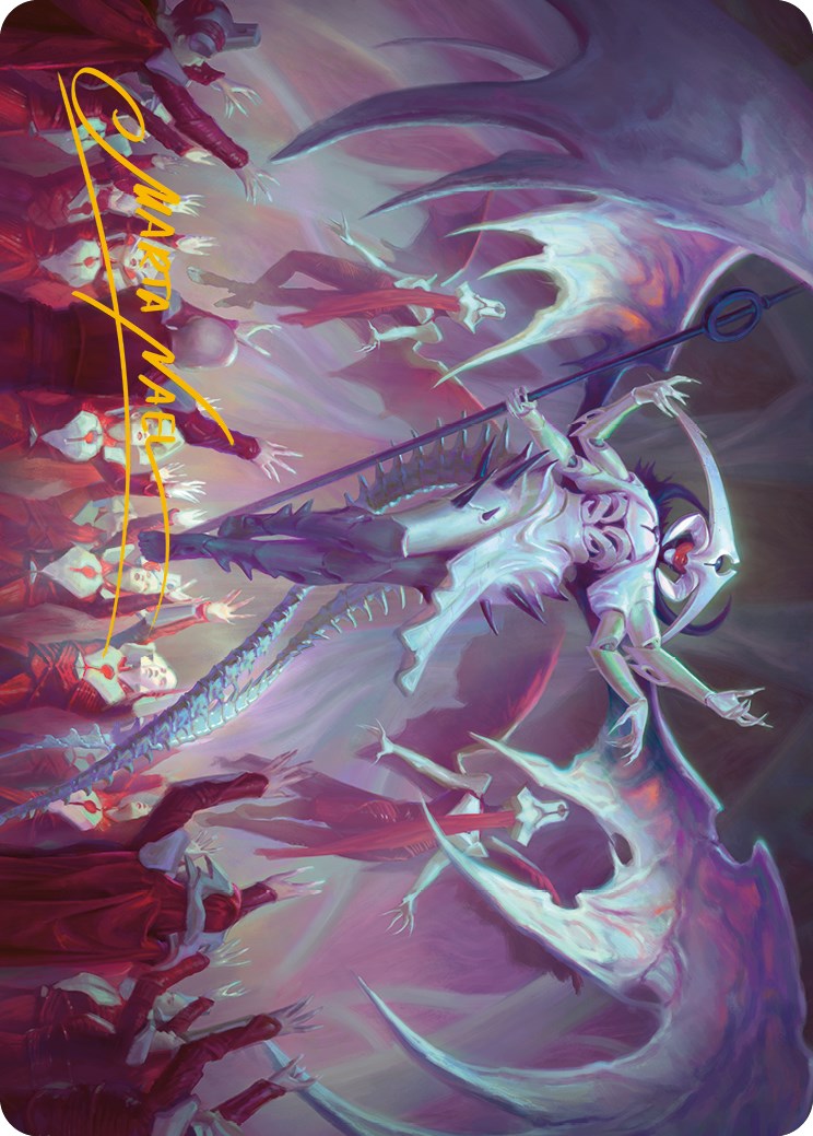 Atraxa, Grand Unifier Art Card (Gold-Stamped Signature) [Phyrexia: All Will Be One Art Series] | Devastation Store