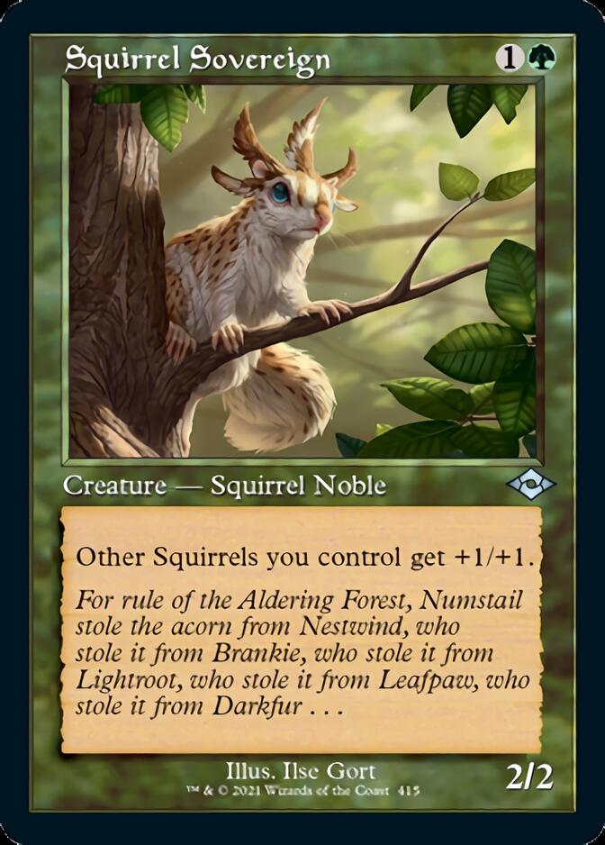 Squirrel Sovereign (Retro Foil Etched) [Modern Horizons 2] | Devastation Store