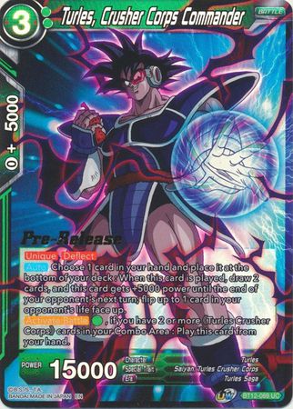 Turles, Crusher Corps Commander (BT12-069) [Vicious Rejuvenation Prerelease Promos] | Devastation Store