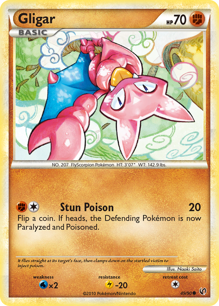 Gligar (49/90) [HeartGold & SoulSilver: Undaunted] | Devastation Store