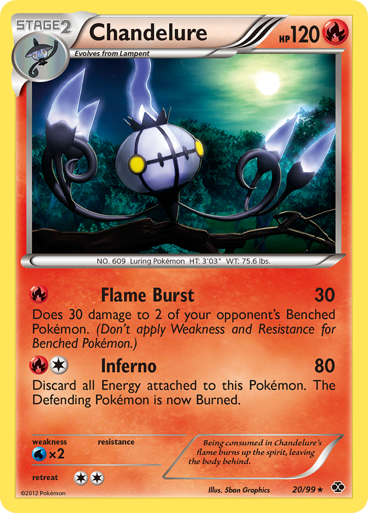 Chandelure (20/99) [Black & White: Next Destinies] | Devastation Store