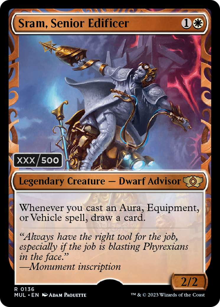 Sram, Senior Edificer (Serialized) [Multiverse Legends] | Devastation Store