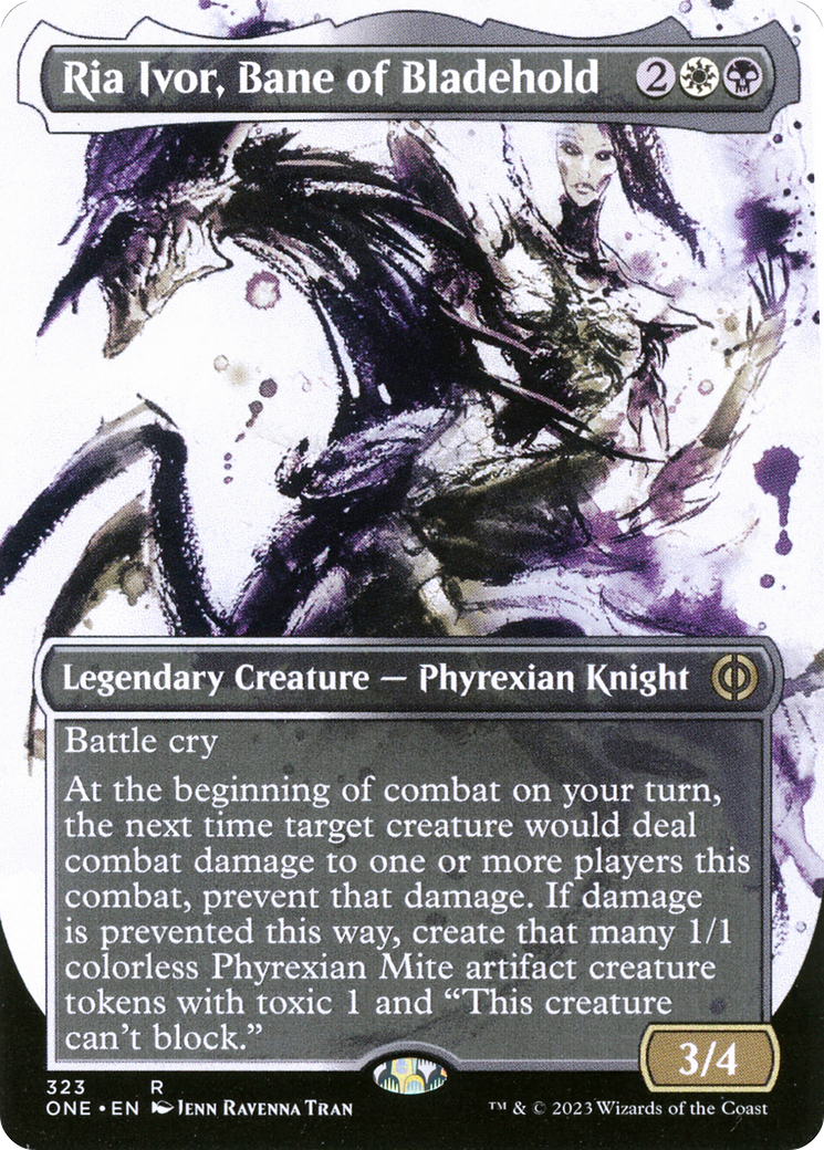 Ria Ivor, Bane of Bladehold (Borderless Ichor) [Phyrexia: All Will Be One] | Devastation Store