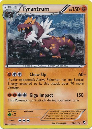 Tyrantrum (62/111) (Cosmos Holo) [XY: Furious Fists] | Devastation Store