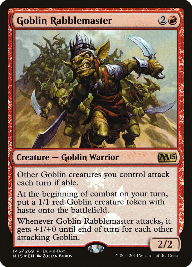 Goblin Rabblemaster (Buy-A-Box) [Magic 2015 Promos] - Devastation Store | Devastation Store