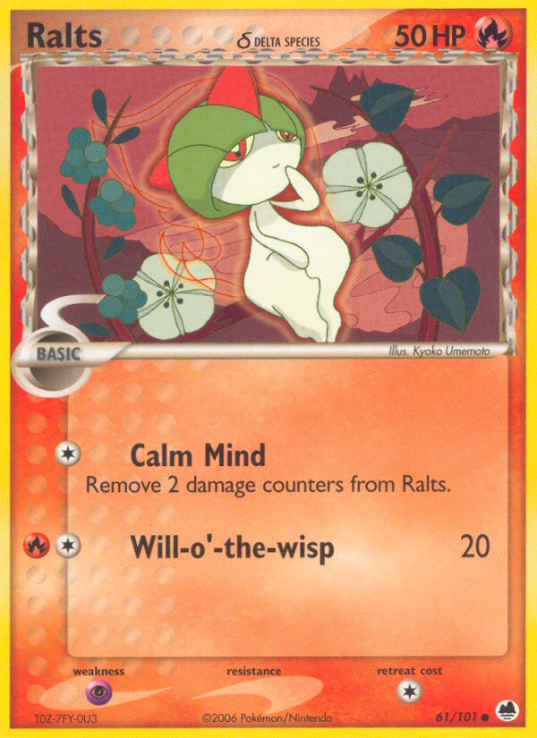 Ralts (61/101) (Delta Species) [EX: Dragon Frontiers] | Devastation Store