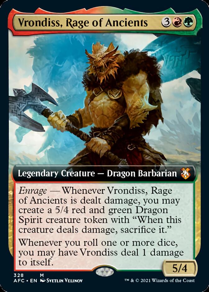 Vrondiss, Rage of Ancients (Extended) [Dungeons & Dragons: Adventures in the Forgotten Realms Commander] | Devastation Store