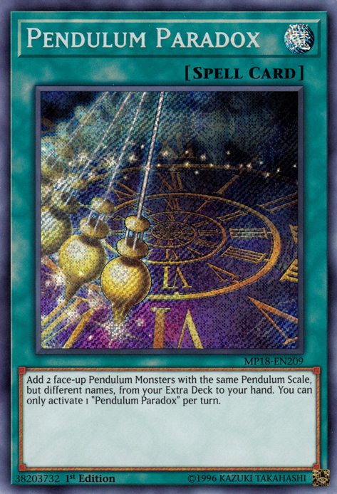 Pendulum Paradox [MP18-EN209] Secret Rare | Devastation Store