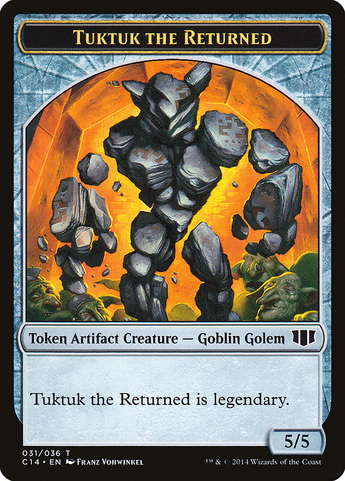 Daretti, Scrap Savant Emblem // Tuktuk the Returned Double-sided Token [Commander 2014 Tokens] | Devastation Store