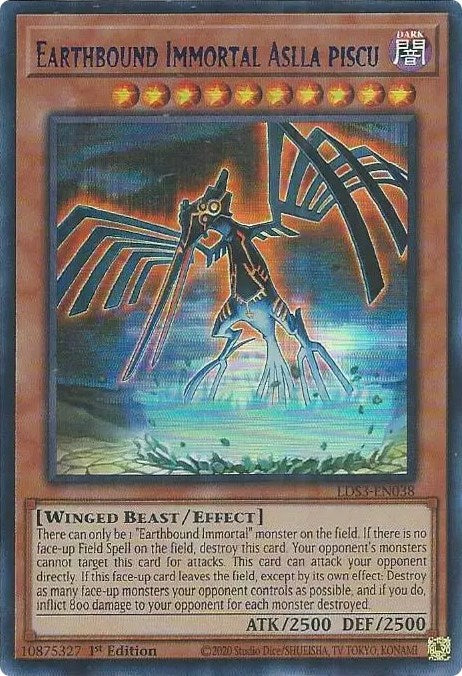 Earthbound Immortal Aslla piscu (Blue) [LDS3-EN038] Ultra Rare | Devastation Store