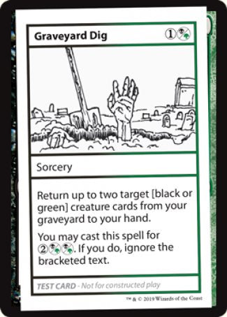 Graveyard Dig (2021 Edition) [Mystery Booster Playtest Cards] | Devastation Store