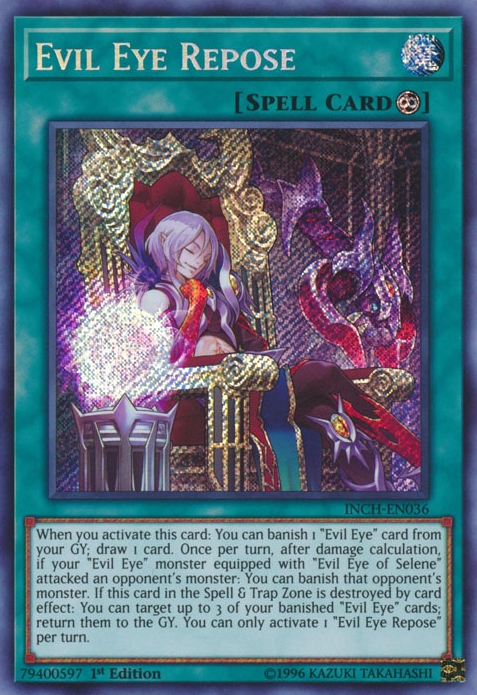 Evil Eye Repose [INCH-EN036] Secret Rare | Devastation Store