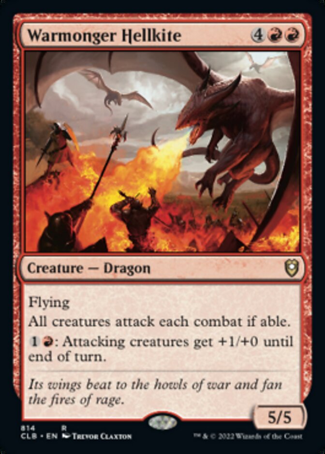 Warmonger Hellkite [Commander Legends: Battle for Baldur's Gate] | Devastation Store