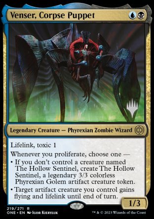Venser, Corpse Puppet (Promo Pack) [Phyrexia: All Will Be One Promos] | Devastation Store