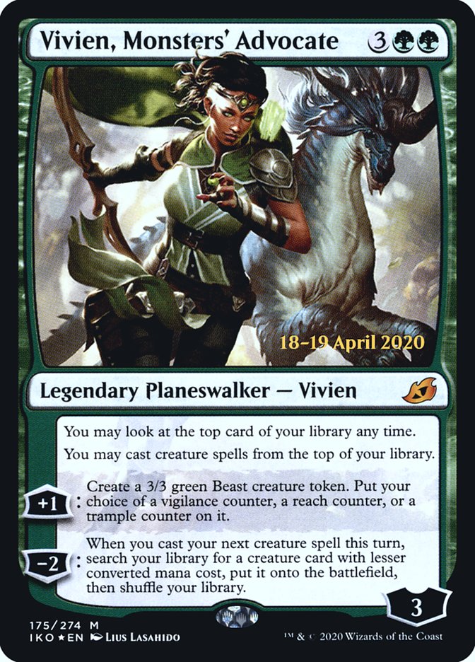 Vivien, Monsters' Advocate  [Ikoria: Lair of Behemoths Prerelease Promos] | Devastation Store