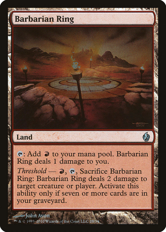 Barbarian Ring [Premium Deck Series: Fire and Lightning] | Devastation Store