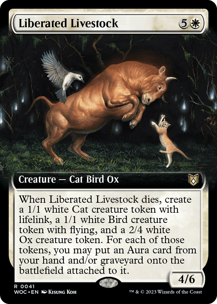 Liberated Livestock (Extended Art) [Wilds of Eldraine Commander] | Devastation Store