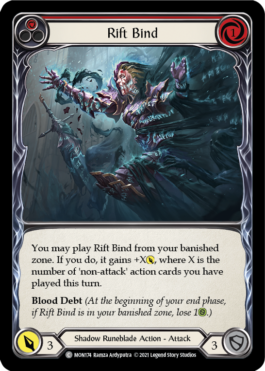 Rift Bind (Red) [MON174] 1st Edition Normal - Devastation Store | Devastation Store