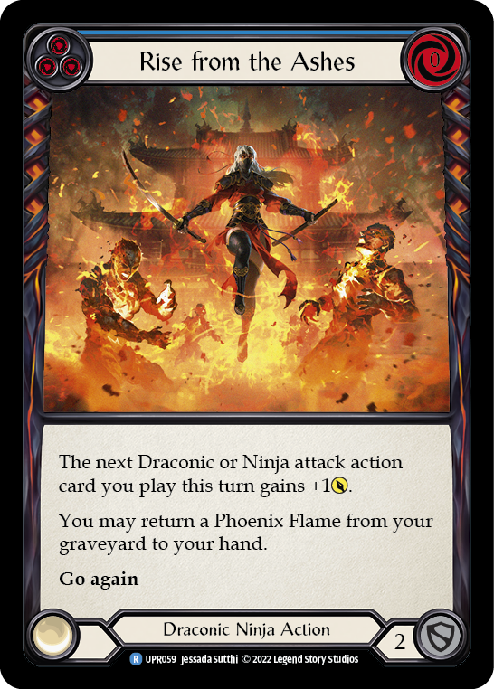 Rise from the Ashes (Blue) [UPR059] (Uprising)  Rainbow Foil | Devastation Store