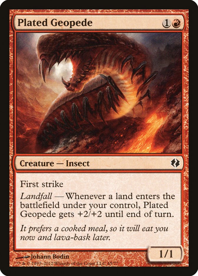 Plated Geopede [Duel Decks: Venser vs. Koth] - Devastation Store | Devastation Store