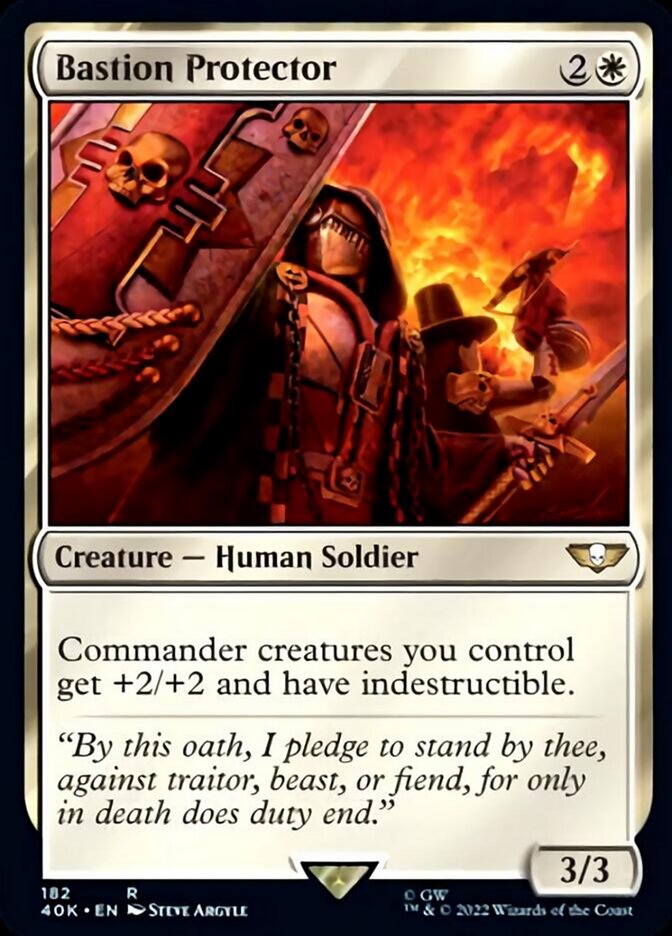 Bastion Protector (Surge Foil) [Universes Beyond: Warhammer 40,000] | Devastation Store