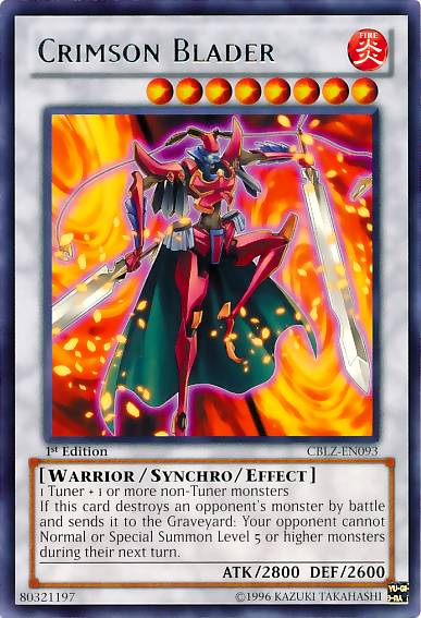 Crimson Blader [CBLZ-EN093] Rare | Devastation Store