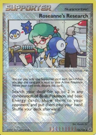 Roseanne's Research (125/132) (League Promos) [Diamond & Pearl: Secret Wonders] | Devastation Store