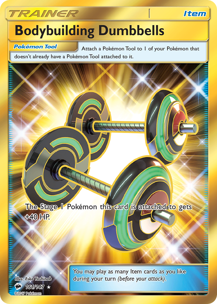 Bodybuilding Dumbbells (161/147) [Sun & Moon: Burning Shadows] | Devastation Store