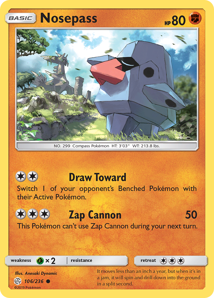 Nosepass (106/236) [Sun & Moon: Cosmic Eclipse] | Devastation Store