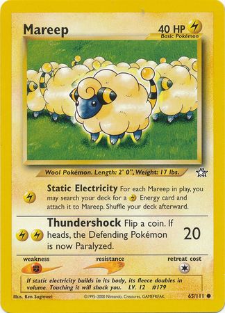 Mareep (65/111) [Neo Genesis Unlimited] | Devastation Store