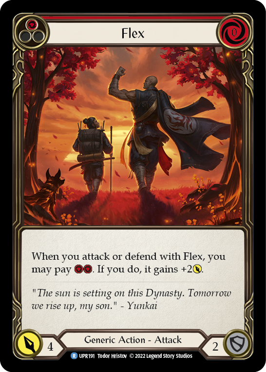 Flex (Red) [UPR191] (Uprising)  Rainbow Foil | Devastation Store