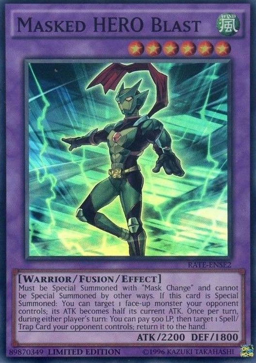 Masked HERO Blast [RATE-ENSE2] Super Rare | Devastation Store