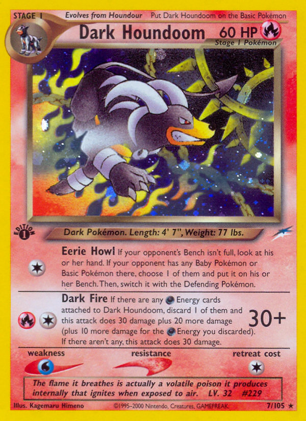 Dark Houndoom (7/105) [Neo Destiny 1st Edition] | Devastation Store