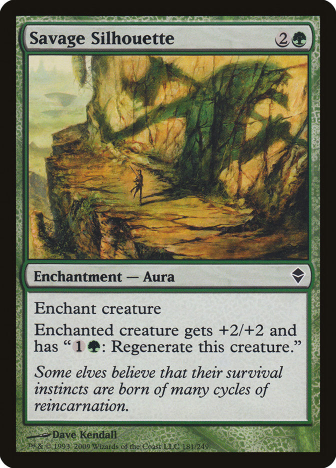 Savage Silhouette [Zendikar] - Devastation Store | Devastation Store
