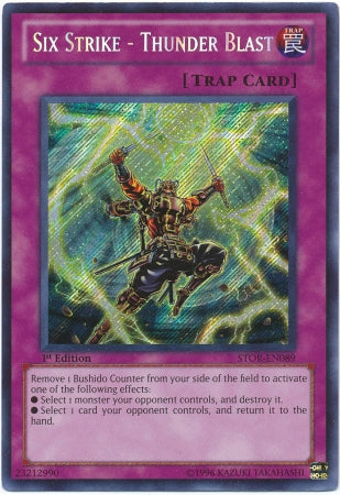 Six Strike - Thunder Blast [STOR-EN089] Secret Rare | Devastation Store