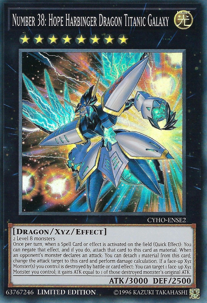 Number 38: Hope Harbinger Dragon Titanic Galaxy [CYHO-ENSE2] Super Rare | Devastation Store